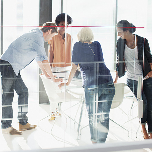 Group of Professionals Having a Meeting